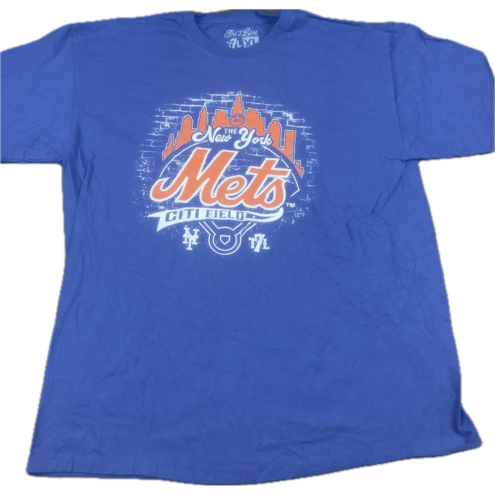 The 7 Line Mens New York Mets Citi Field T-Shirt XL Blue Graphic Tee‎
